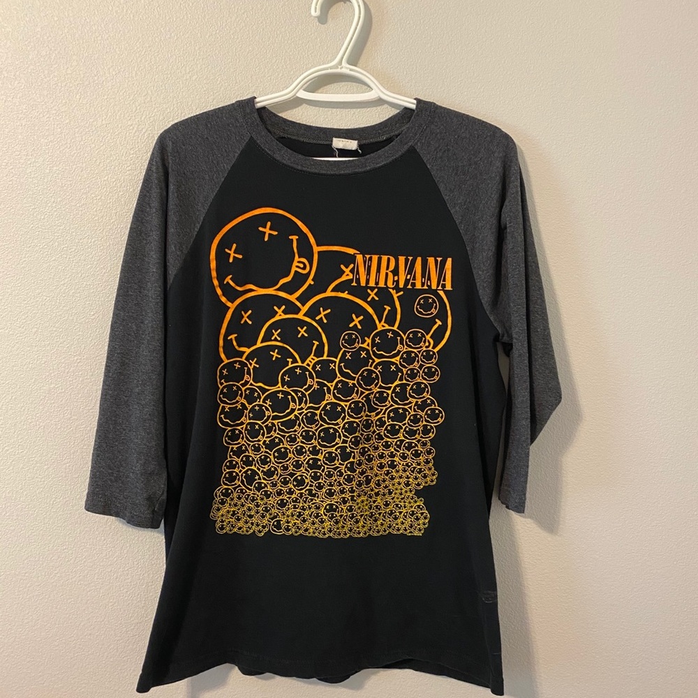 Nirvana 3/4 Sleeve Tee